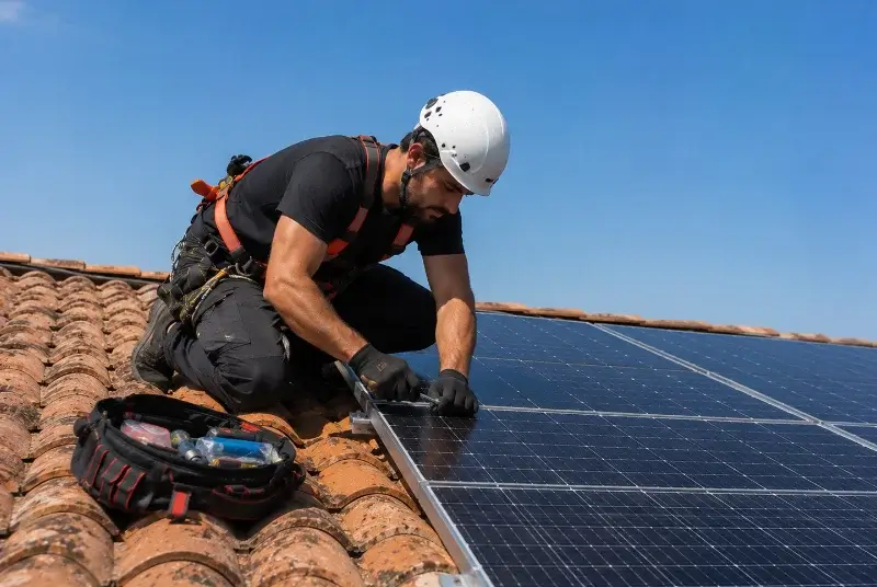 Maintenance et monitoring de panneaux solaires à Orchies